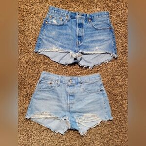 levis 501 size 29 cut off shorts bundle